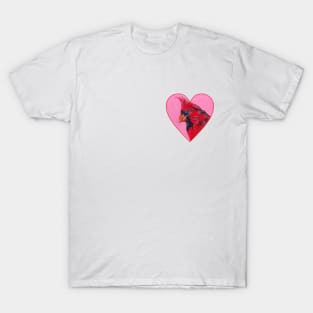 Cardinal  Heart Tribute T-Shirt